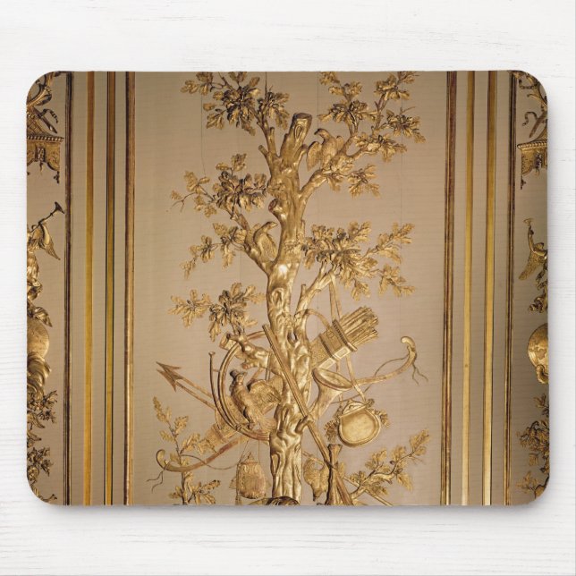 Hunting scene, wood panelling  from dining mouse pad (Front)