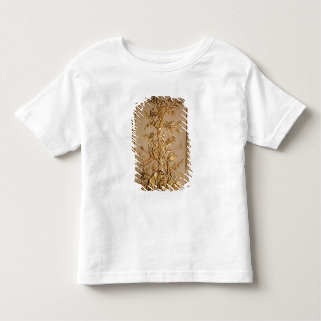 Hunting scene, wood panelling  from dining toddler t-shirt (Front)
