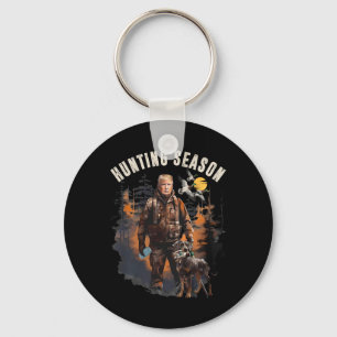 Hunting Season Camo Hunting Trump Duck Hunting Tru Keychain