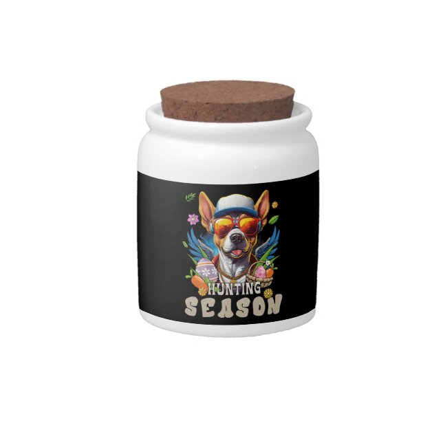 Hunting Season Deer Easter Egg Candy Jar (Front)