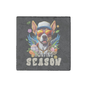 Hunting Season Deer Easter Egg Stone Magnet