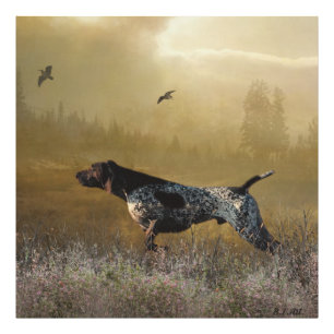 Hunting season , German shorthaired pointer Tapest Photo Print