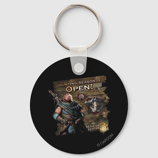 Hunting season is open! keychain (Front)