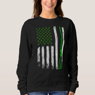 Hunting St Patrick's Day Vintage Irish American Fl Sweatshirt