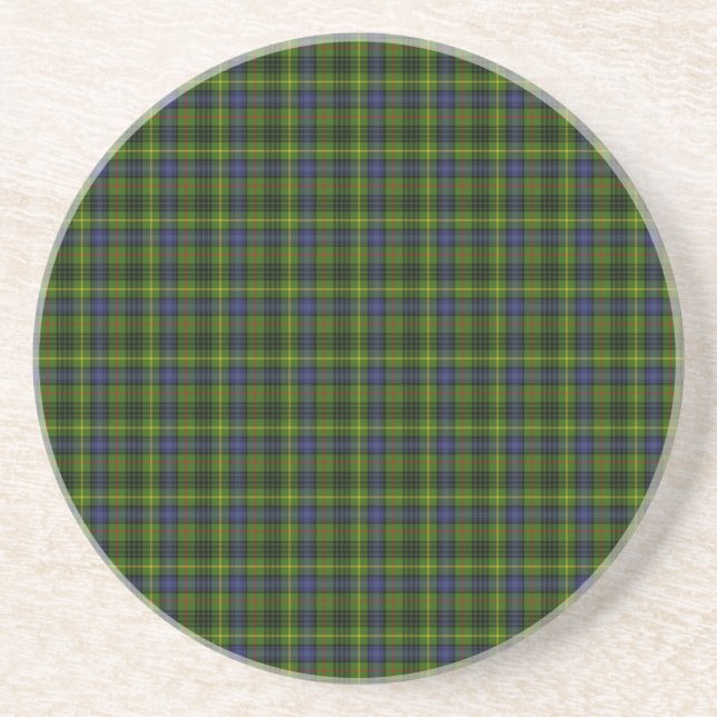 Hunting Stewart Tartan Drink Coaster (Front)