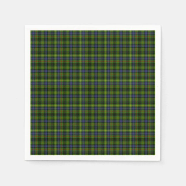 Hunting Stewart Tartan Napkins (Front)