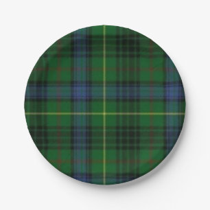Hunting Stuart Scottish Tartan Paper Plates