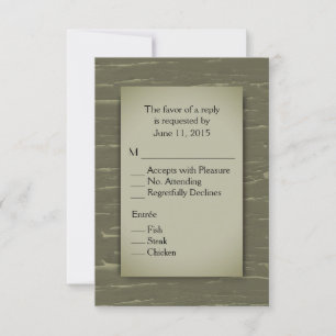 Hunting Theme RSVP with Menu