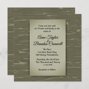 Hunting Theme Wedding Invitation