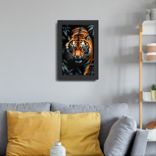 Hunting Tiger Framed Art