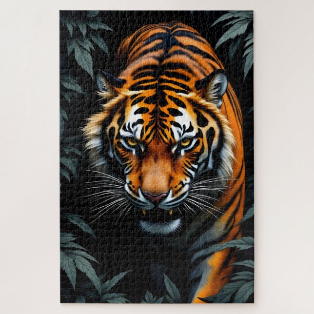  Hunting Tiger Jigsaw Puzzle (Vertical)