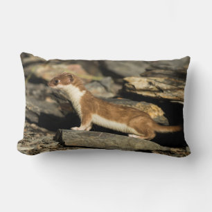 Hunting Weasel Lumbar Pillow