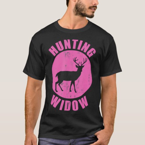 Hunting Widow Womens Elk Deer Hunter Wife Rack T_Shirt