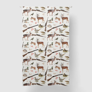 Hunting Wildlife Outdoorsman Pattern Mancave Blackout Curtains