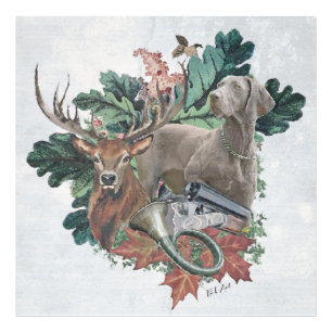 Hunting with a Weimaraner, "Grey Ghost" Photo Print