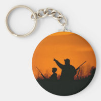 Hunting With Dad Keychain