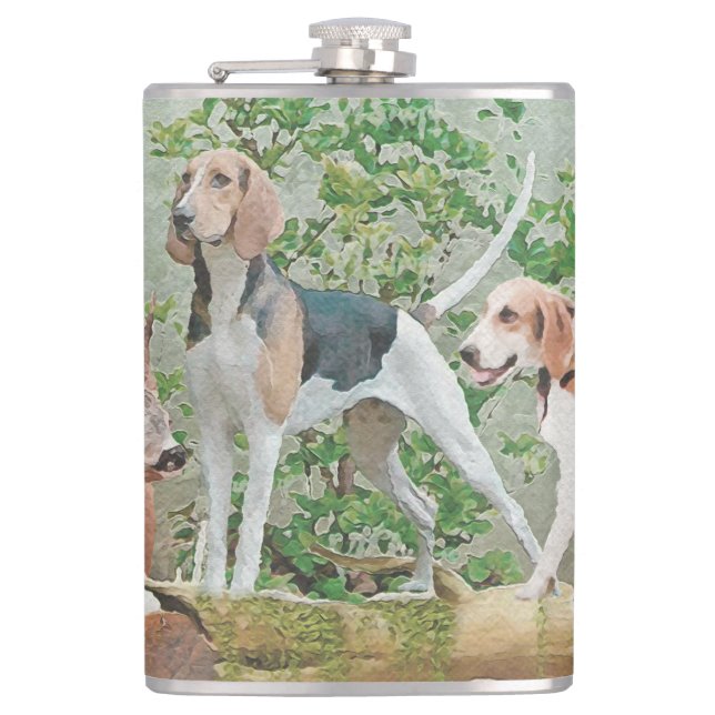Hunting with hounds    flask (Front)