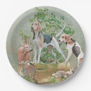 Hunting with hounds     paper plates