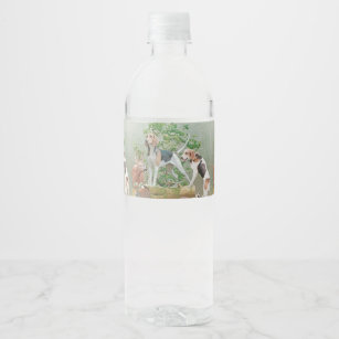 Hunting with hounds     water bottle label