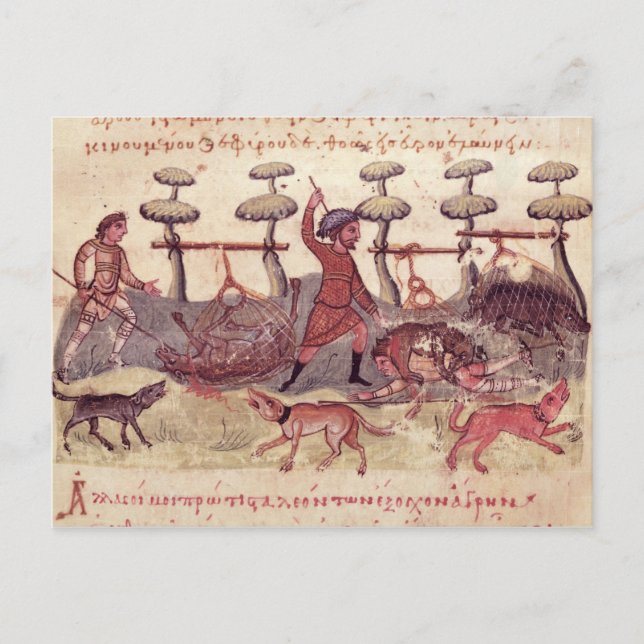 Hunting with Nets Postcard (Front)