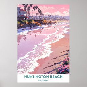 Huntington Beach, Beautiful California Beach Poster