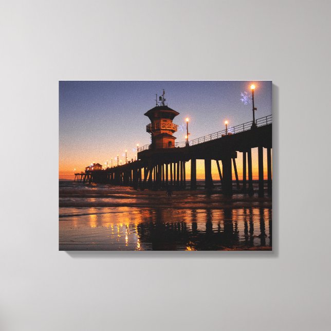 Huntington Beach California Canvas Print (Front)