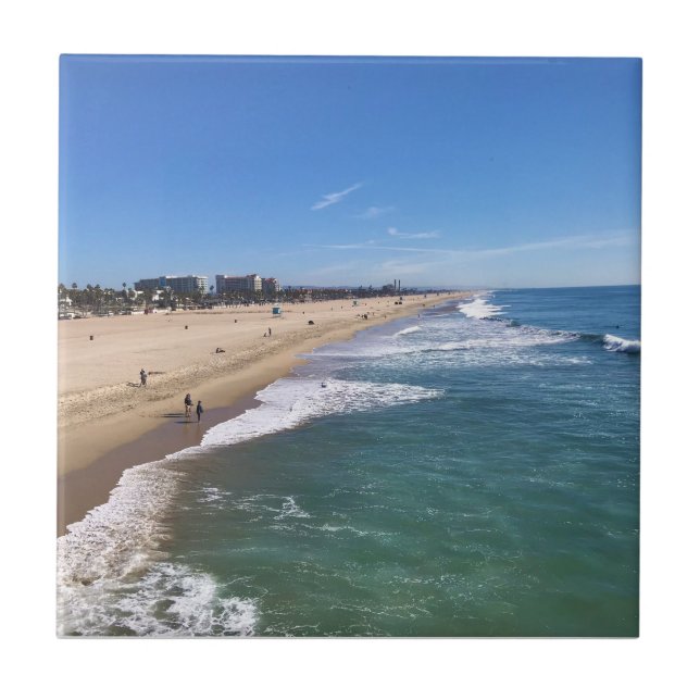 Huntington Beach, California Ceramic Tile (Front)