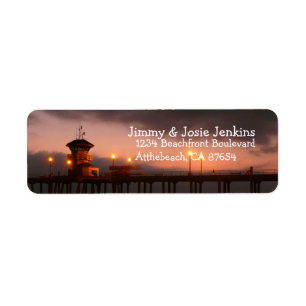 Huntington Beach California custom Label