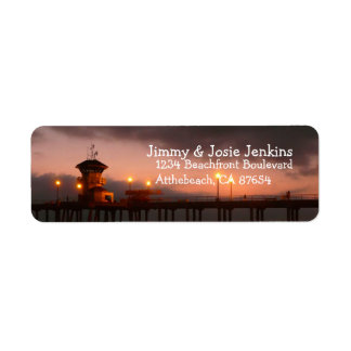 Huntington Beach California custom Label