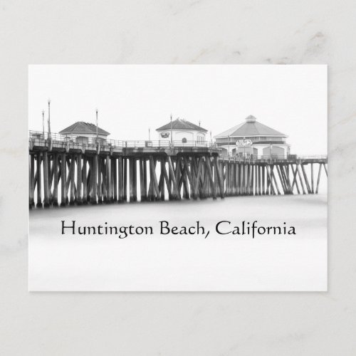 Huntington Beach  California  Pier Postcard