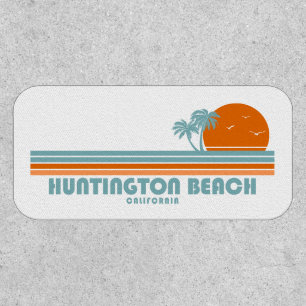 Huntington Beach California Sun Palm Trees Patch