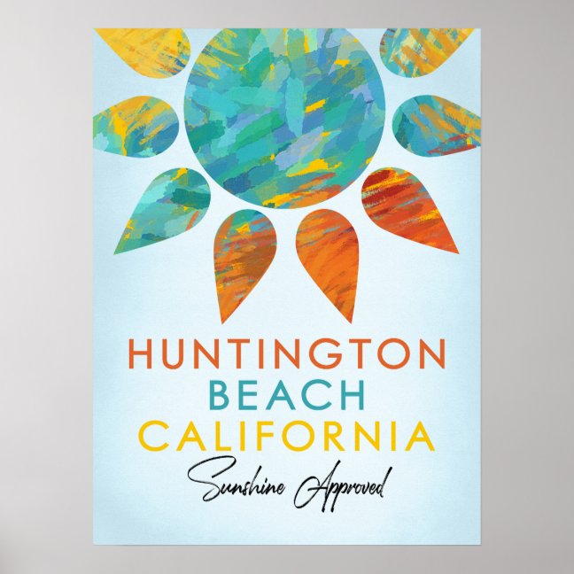 Huntington Beach California Poster – Sunshine Fun