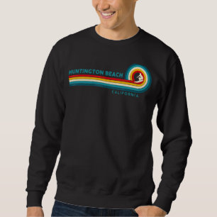 Huntington Beach California Surfing Surfs Vintage Sweatshirt