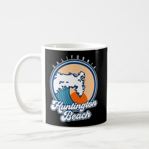 Huntington Beach California Wave Hoodie Coffee Mug