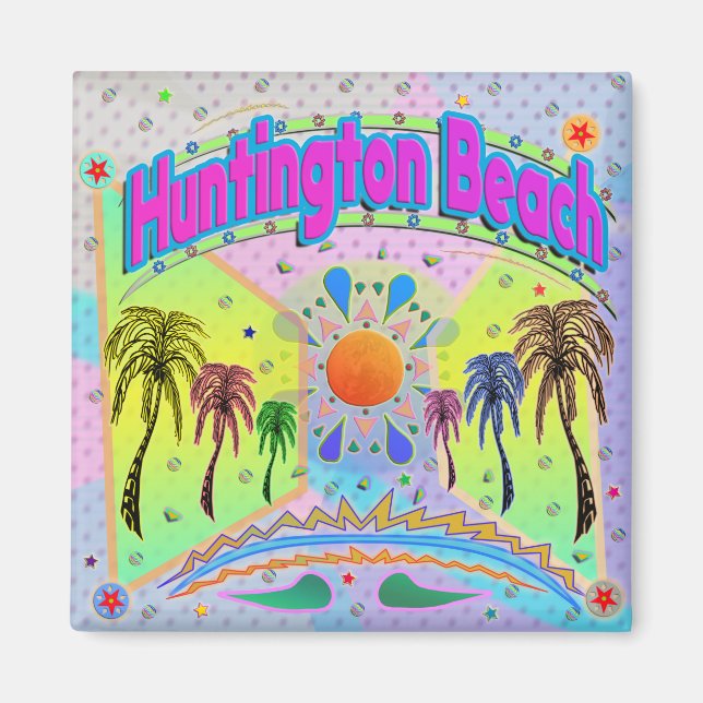 Huntington Beach Calm Desire Magnet (Front)