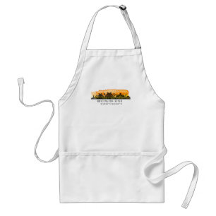 Huntington Beach City Silhouette Adult Apron