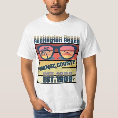 Huntington Beach Orange County Est 1909 _ Vintage  T_Shirt