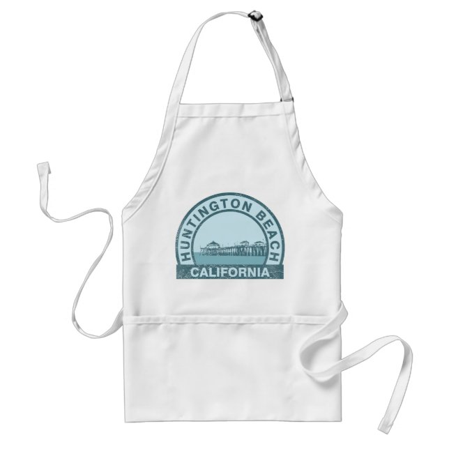 Huntington Beach Pier Adult Apron (Front)
