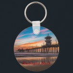 Huntington Beach Pier at sunset Keychain<br><div class="desc">Huntington Beach Pier at sunset</div>