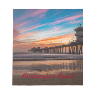 Huntington Beach Pier at sunset Notepad