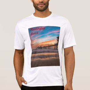 Huntington Beach Pier at sunset T-Shirt