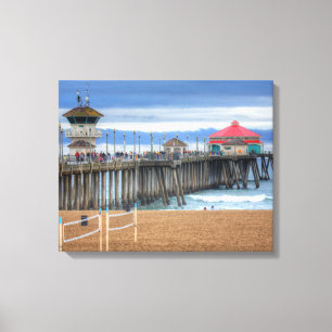 Huntington Beach Pier , California Canvas Print