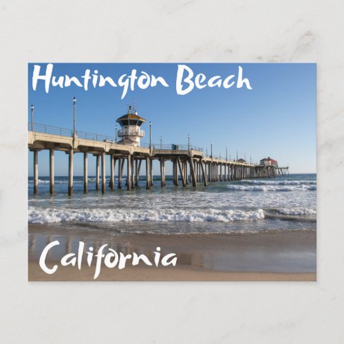 Huntington Beach Pier California Postcard