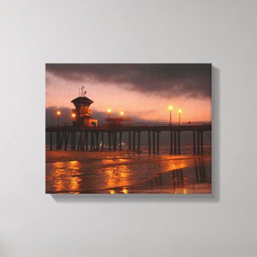 Huntington Beach Pier California USA Canvas Print
