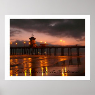 Huntington Beach Pier  California USA Poster