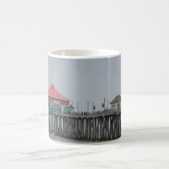 Huntington Beach Pier Coffee Mug (Center)