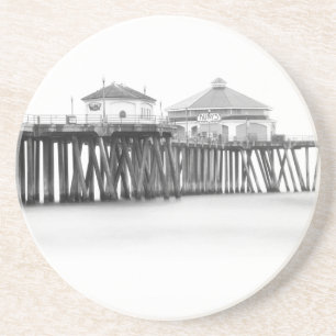 Huntington Beach Pier Drink Coaster