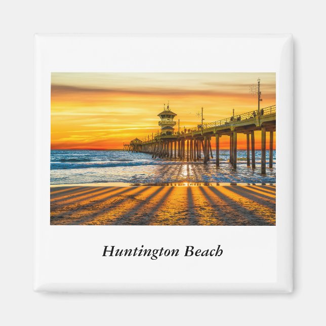 Huntington Beach Pier Magnet (Front)