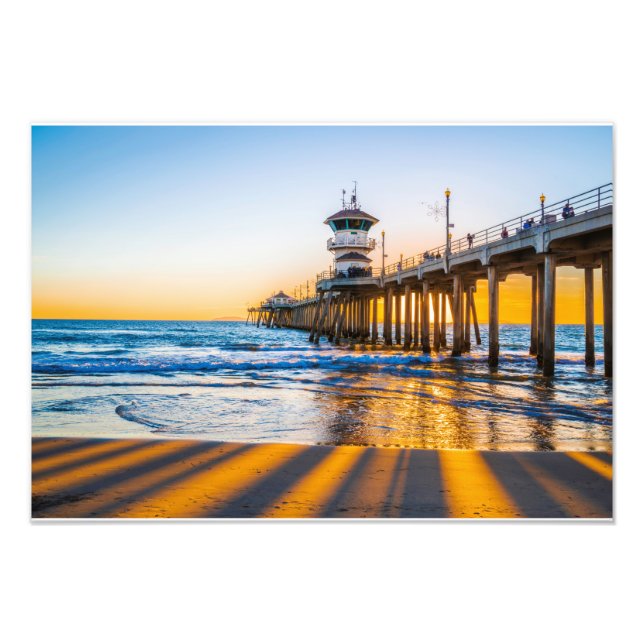 Huntington Beach Pier Photo Print (Front)