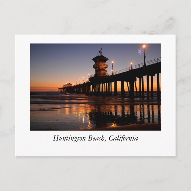 Huntington Beach Pier  Postcard (Front)